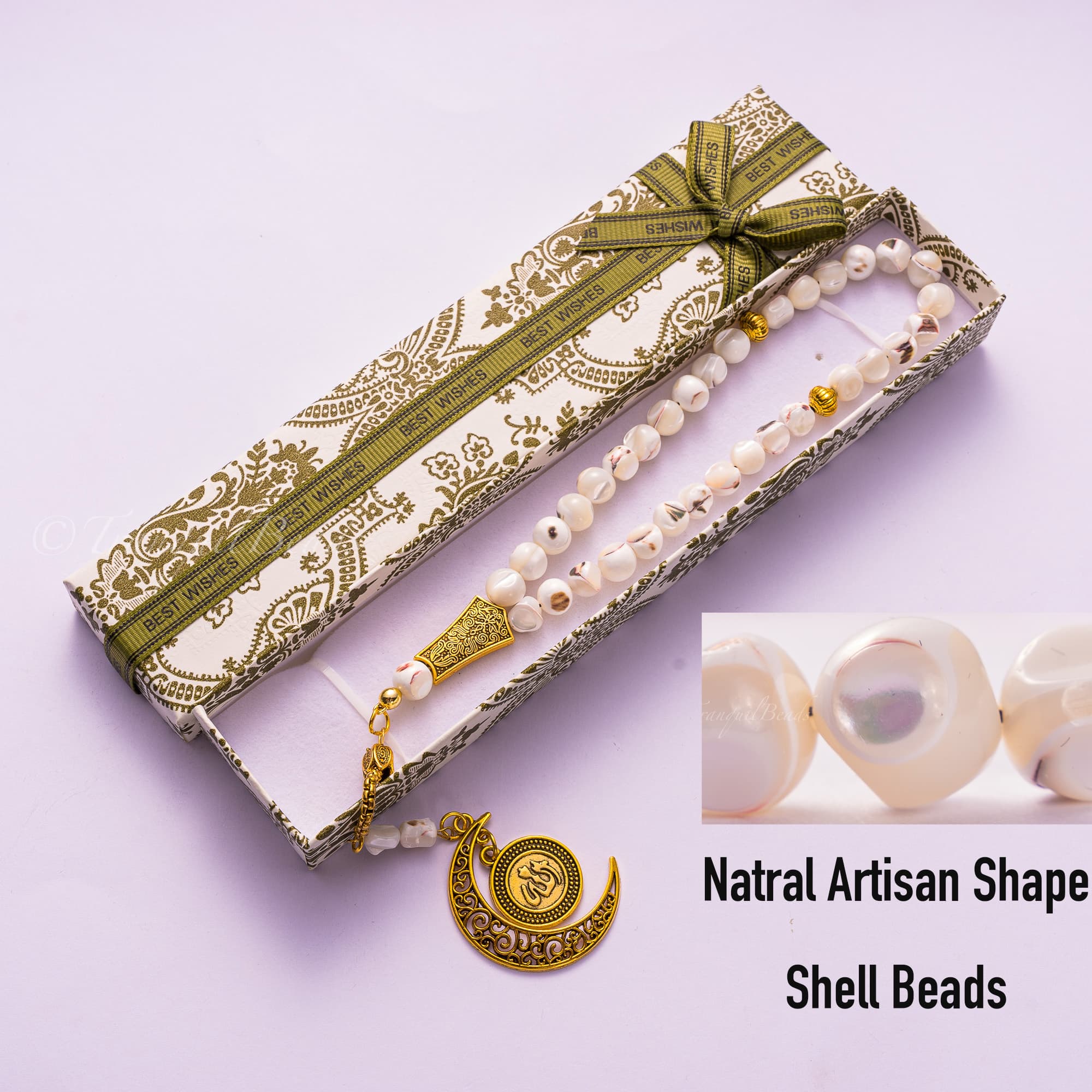 Shell Bar 33-Bead Tasbih detail 2 real product detail photo