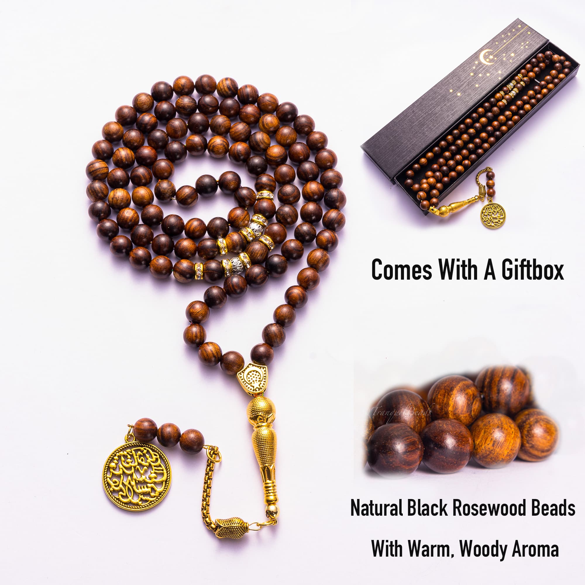 99-Bead Black Rosewood Tasbih product photo