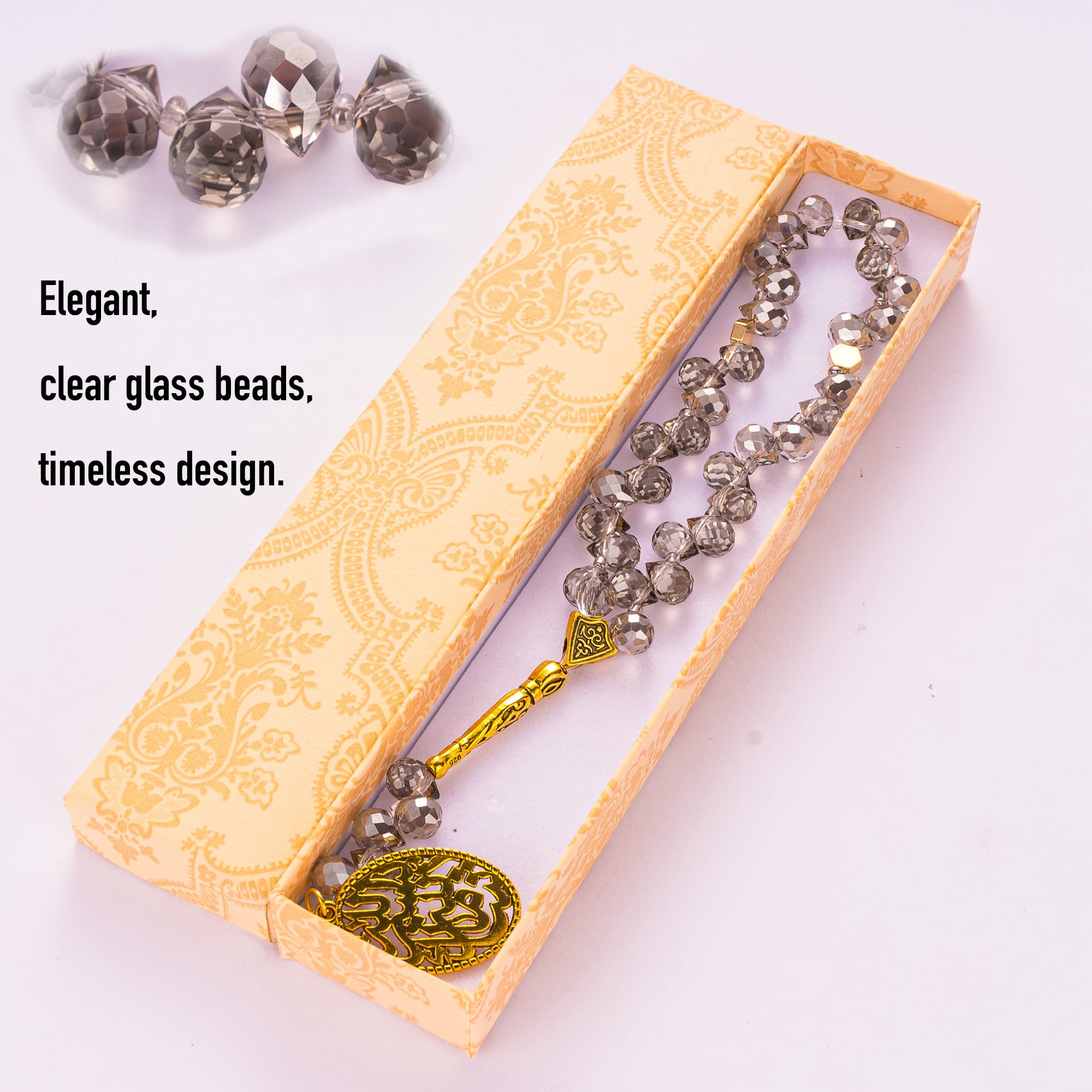 Smoke Glass Tasbih