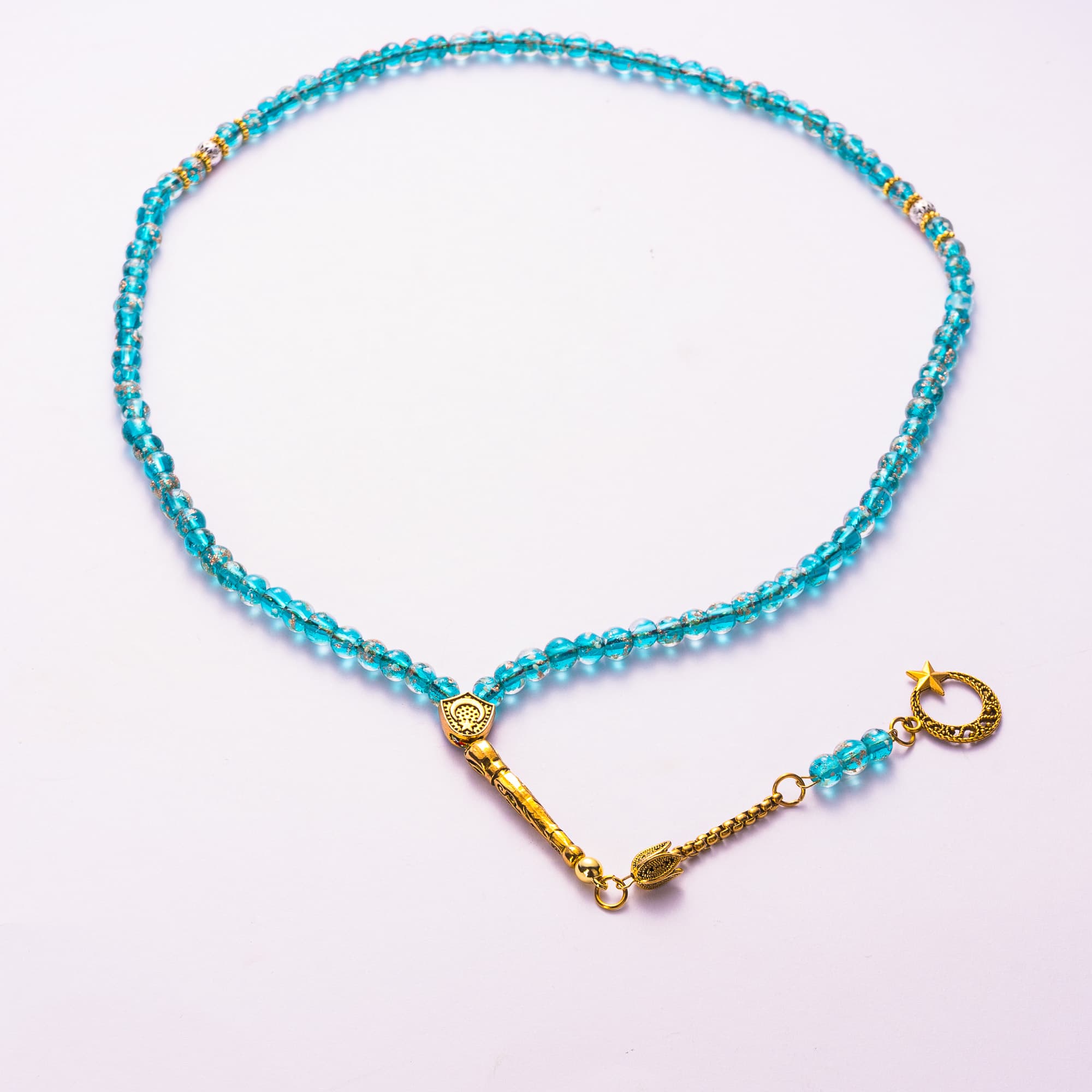 Luminous Glass 99-Bead Tasbih detail 1 real product detail photo