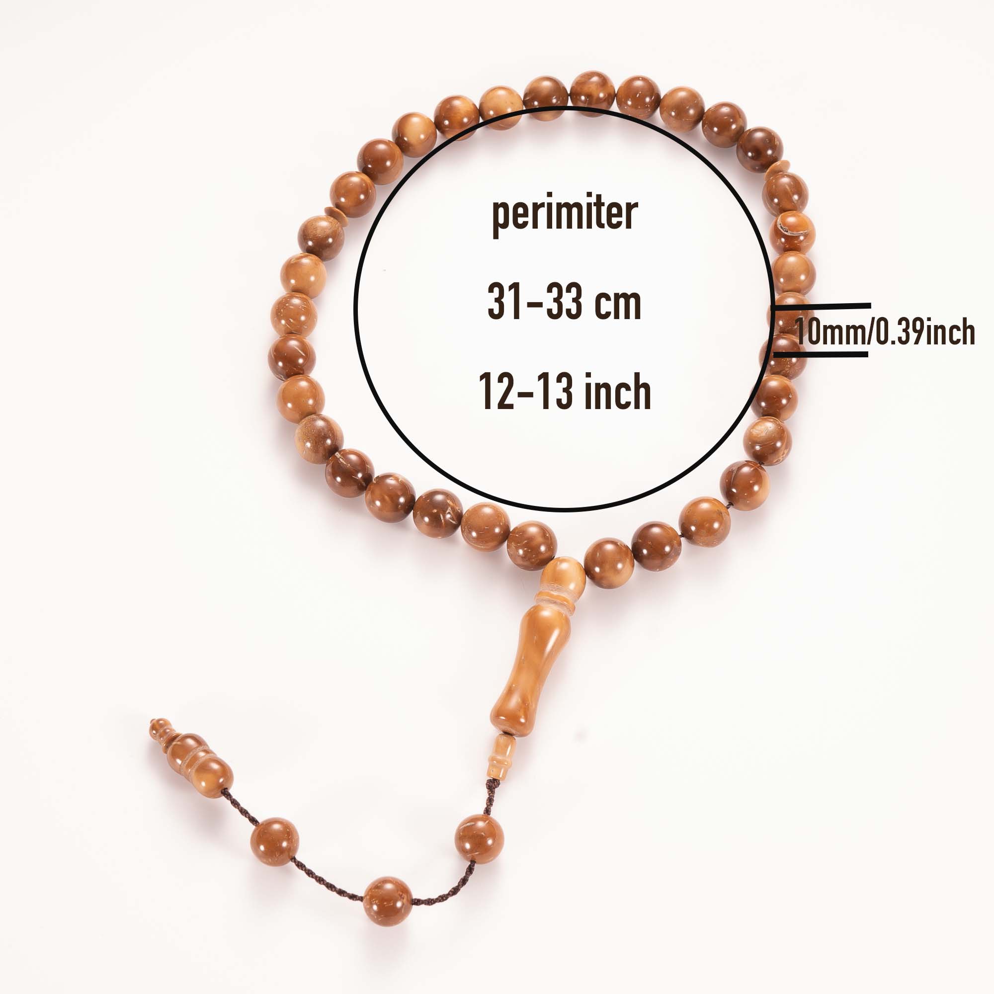 Natural Kuka Wood Tasbih detail 2 real product detail photo