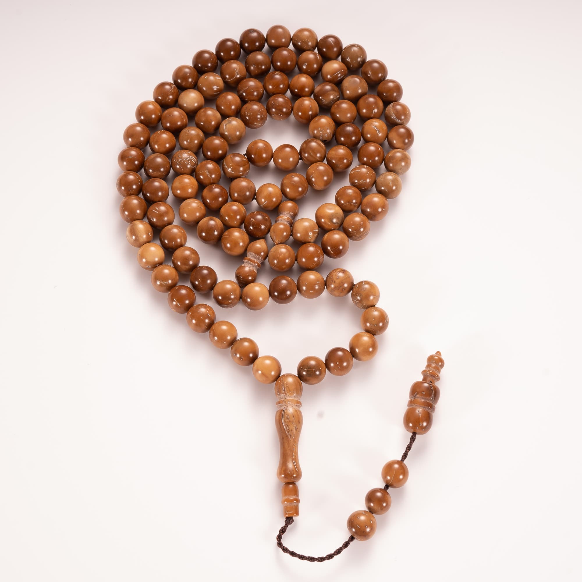 Natural Kuka Wood Tasbih detail 3 real product detail photo