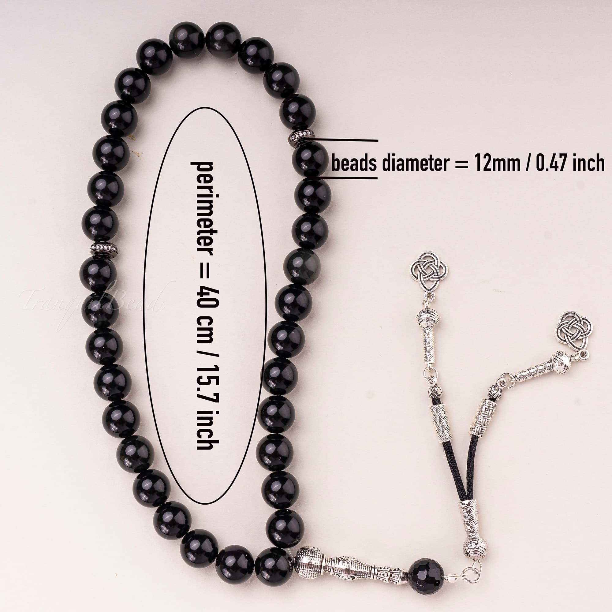 Obsidian Tasbih hero wholesale product photo