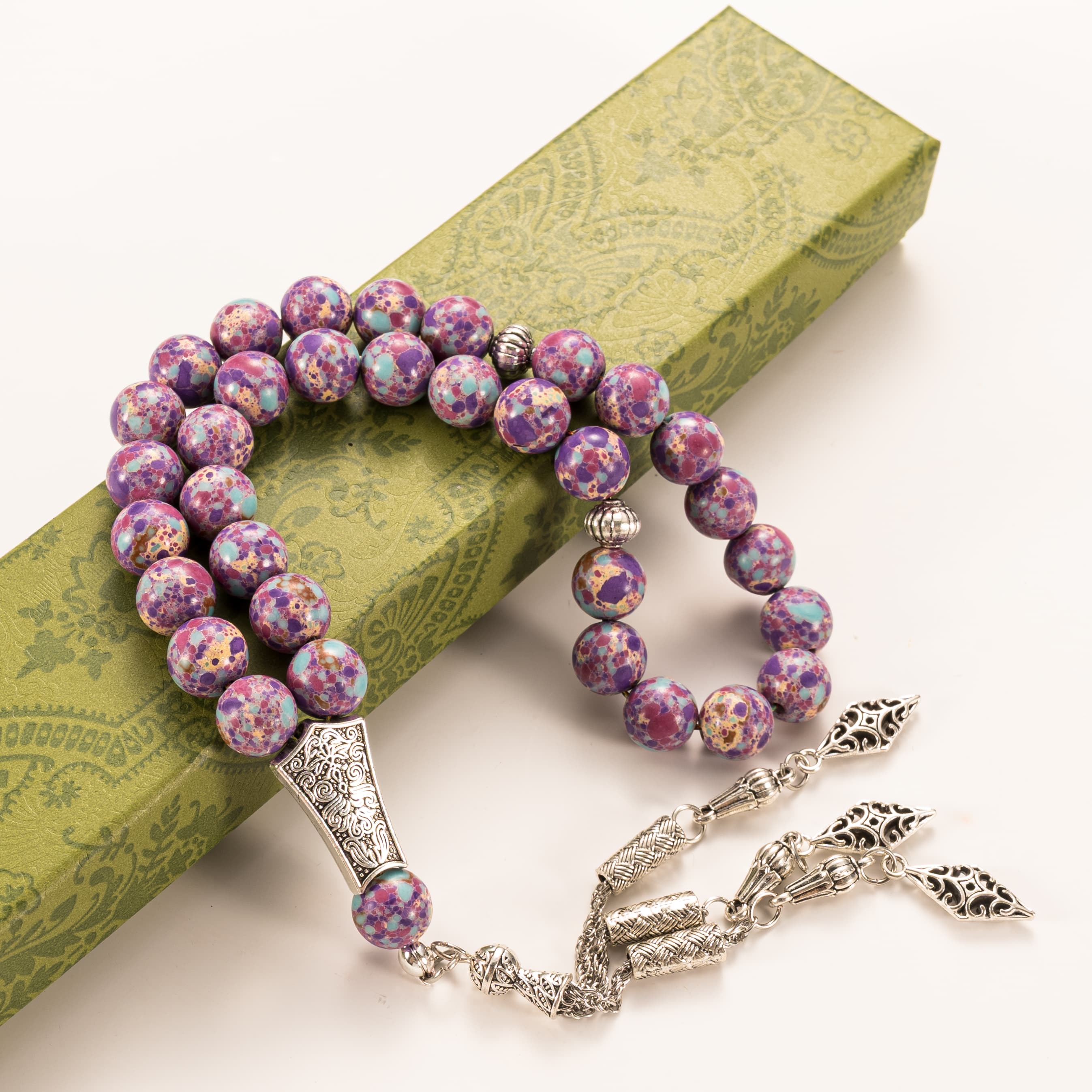 سبحة حجر شوهان تفصيل 1