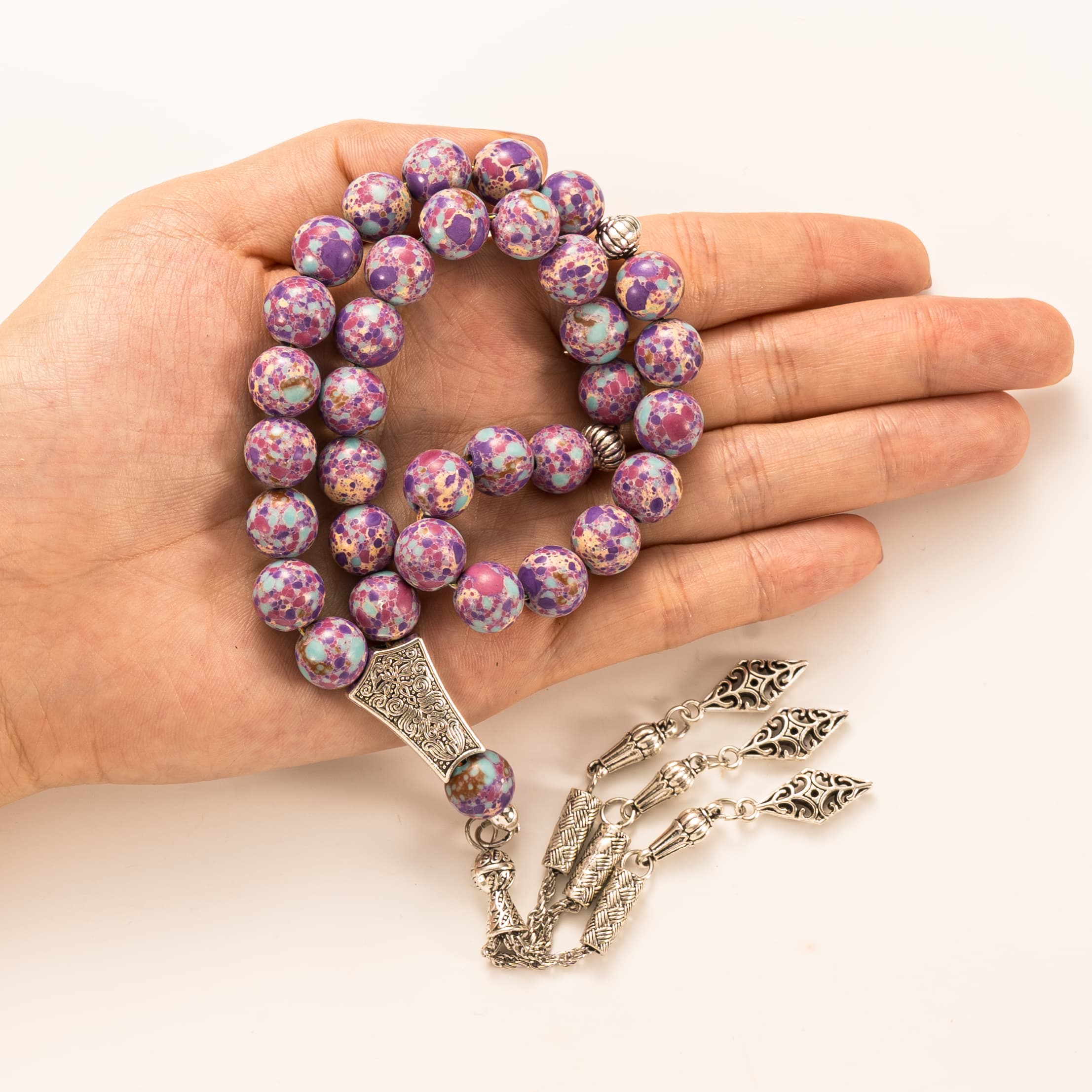 سبحة حجر شوهان تفصيل 3