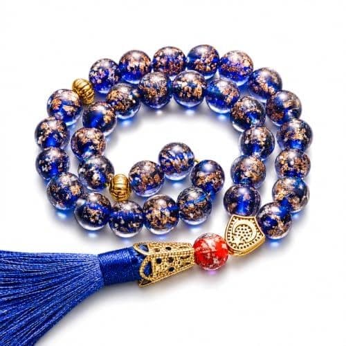 Luminous Glass Tasbih, 33 Beads