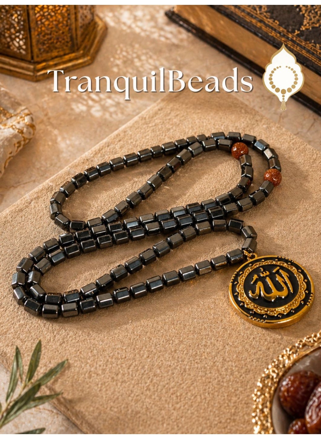 Black Hematite 99-Bead Tasbih