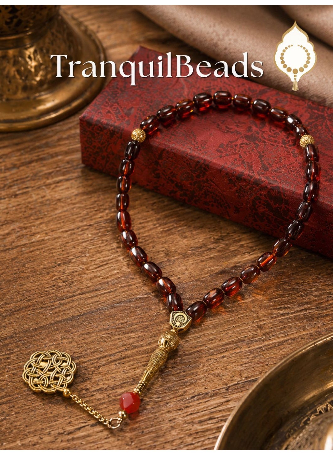 Premium Genuine Amber Tasbih With Gift Box